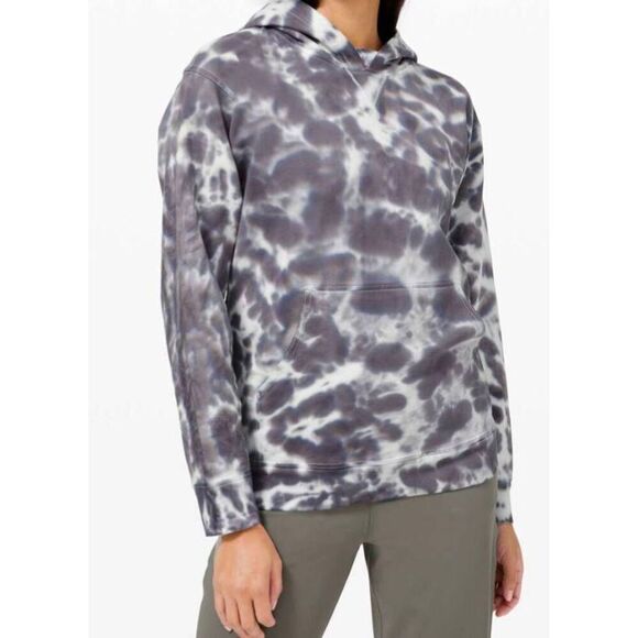 LULULEMON ATHLETICA All Yours Hoodie Tie Dye 'Fleece In Marmoleado Tie Dye Graph - Picture 1 of 5